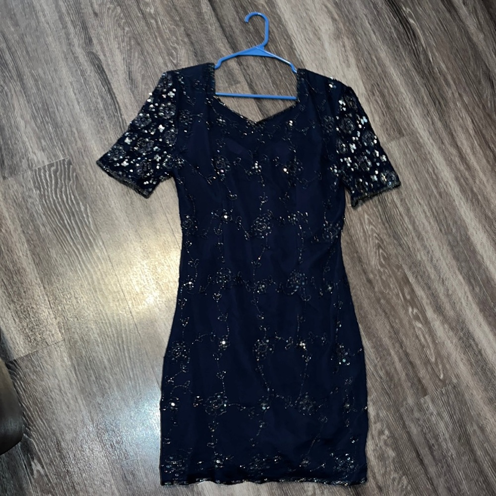Beaded Drama Vintage Dress